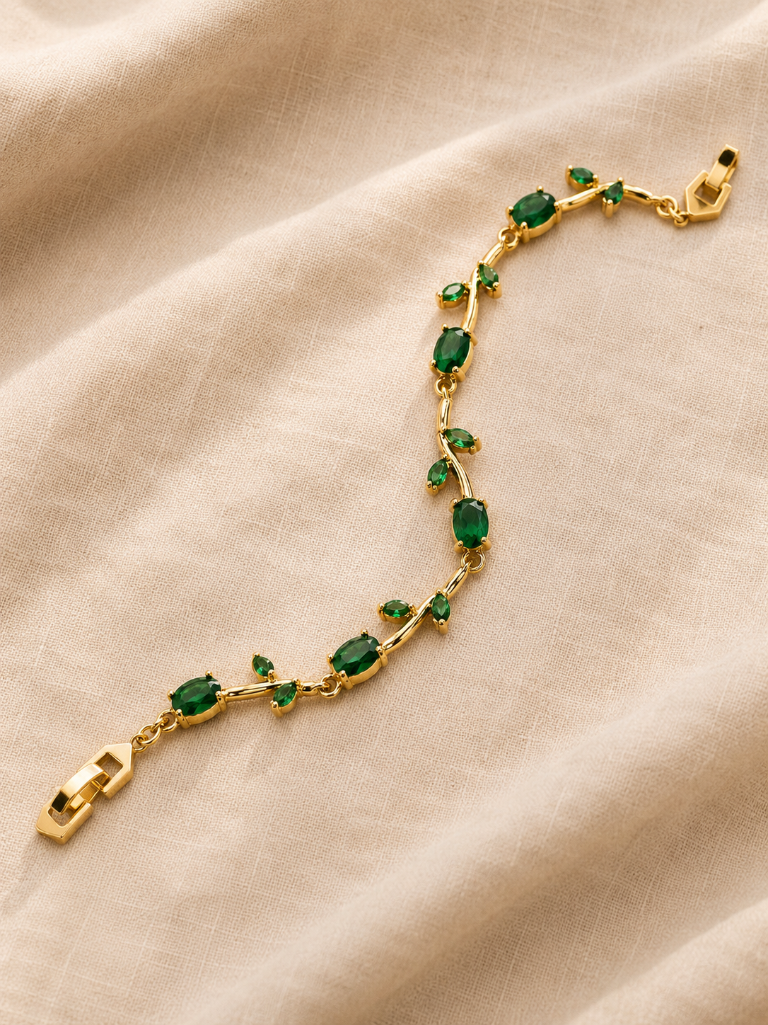 The Tulip Bracelet — Emerald Green | Riora Store