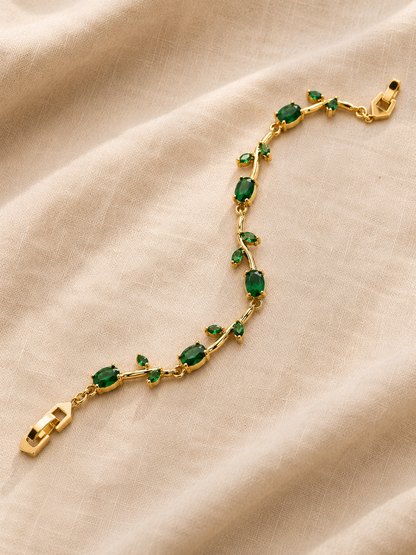 The Tulip Bracelet — Emerald Green | Riora Store