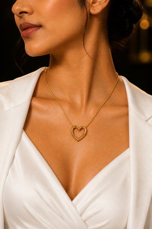 The Open Heart Necklace — Riora Store