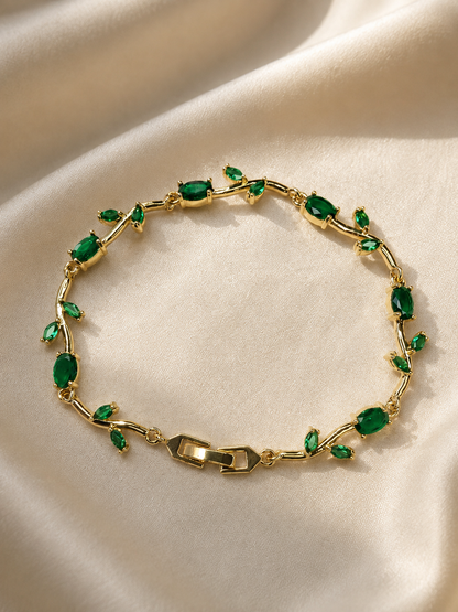 The Tulip Bracelet — Emerald Green | Riora Store