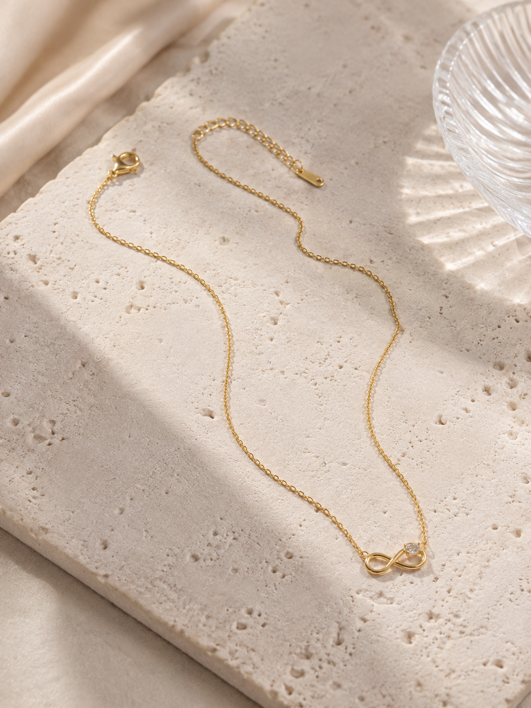 The Infinity Necklace — Gold | Riora Store