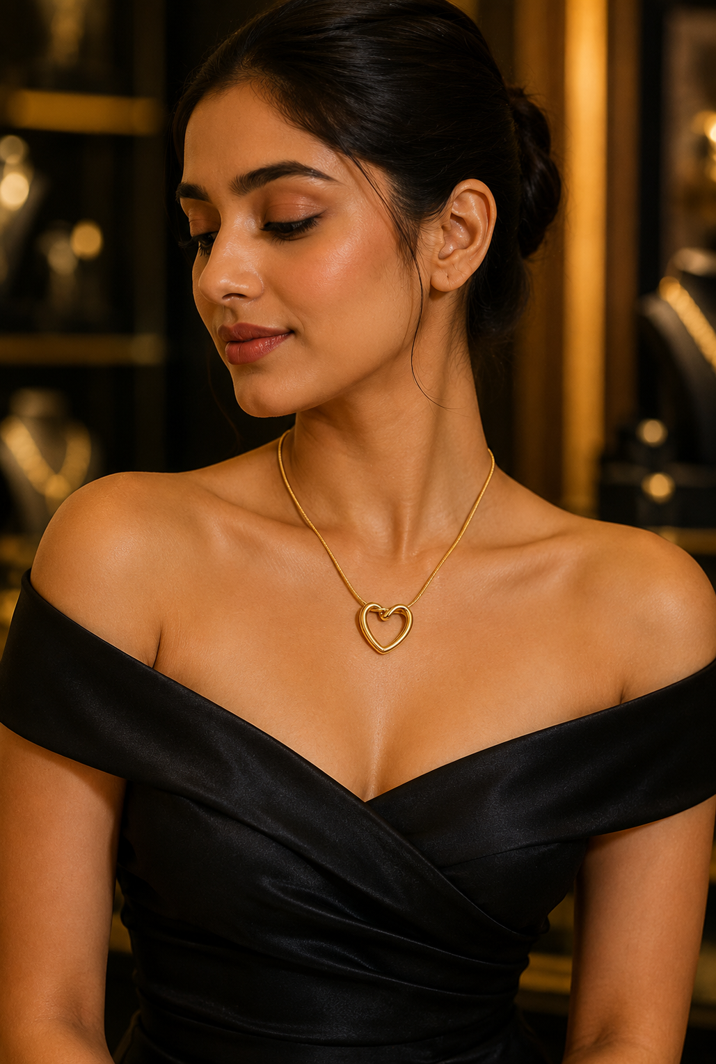 The Open Heart Necklace — Riora Store